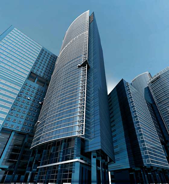 Modern bank buildings