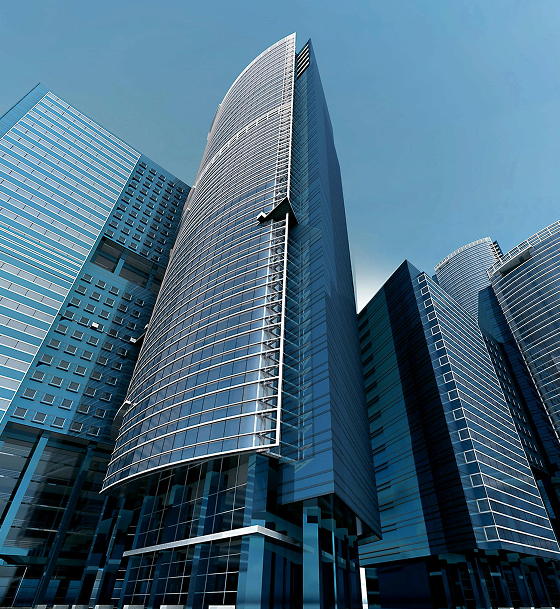 Modern bank buildings